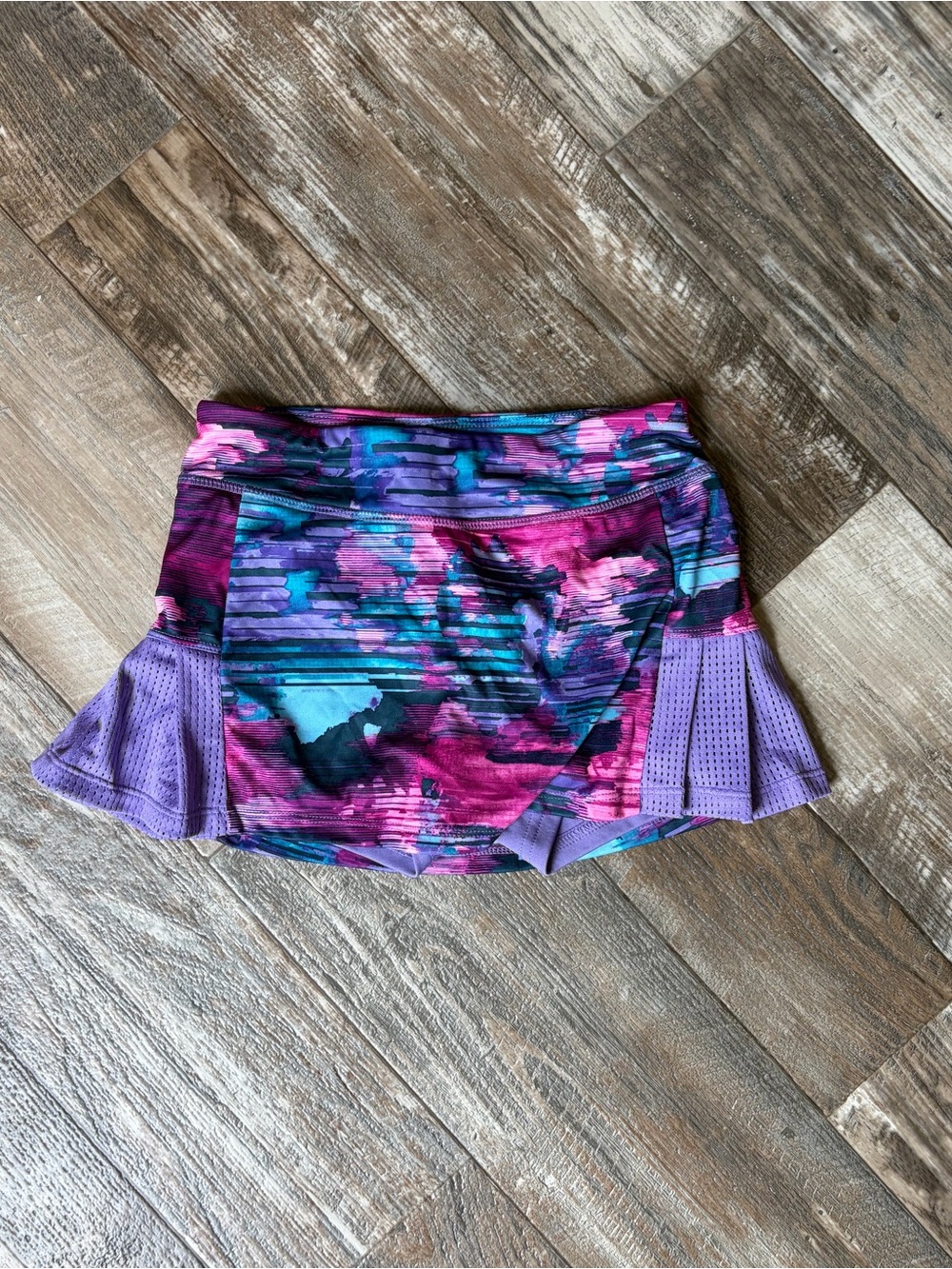 Purple Multi-Color Athletic Skort - Women's Active Skirt